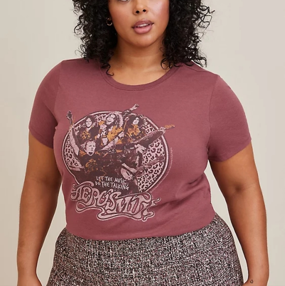 Torrid Aerosmith Crew Neck Tee